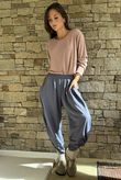 The Sunday Morning 7/8 Twist Pant Denim Melange